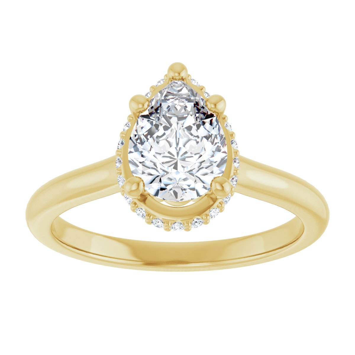 Hidden Halo-Style Engagement Ring