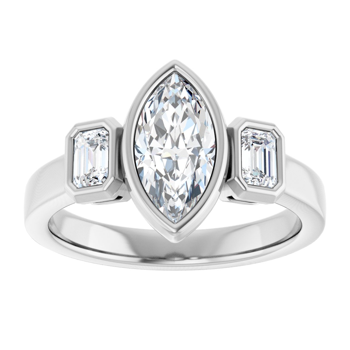 Three-Stone Engagement Ring