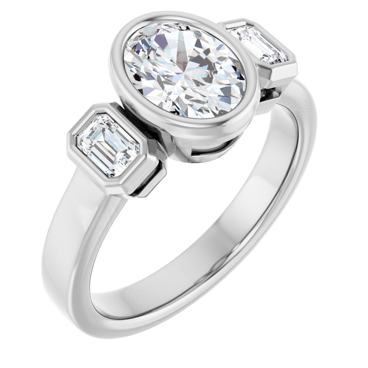 Three-Stone Engagement Ring