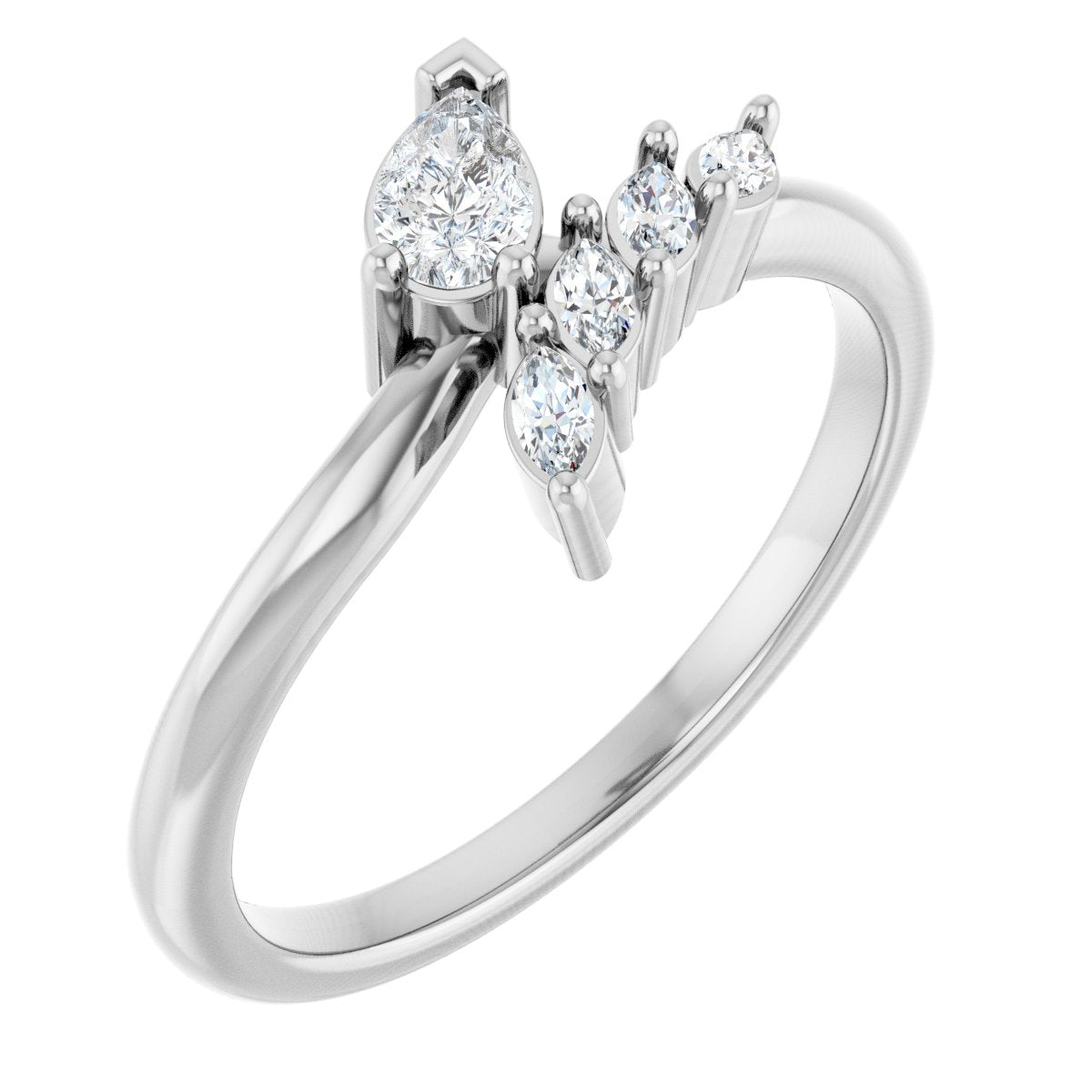 Accented Bypass Ring