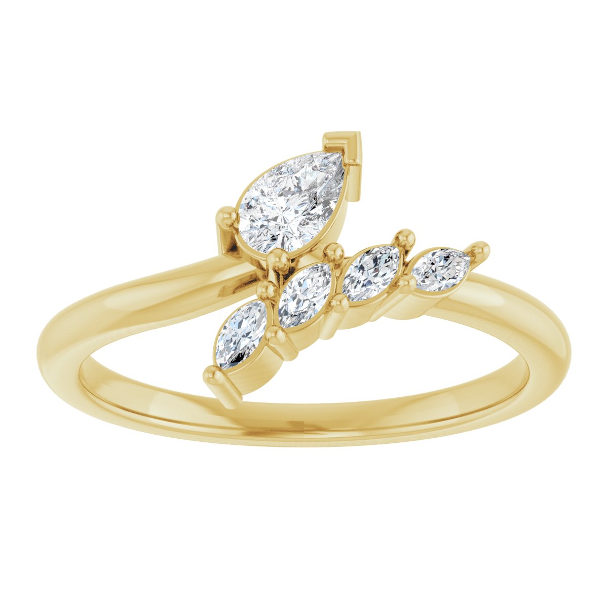 Accented Bypass Ring