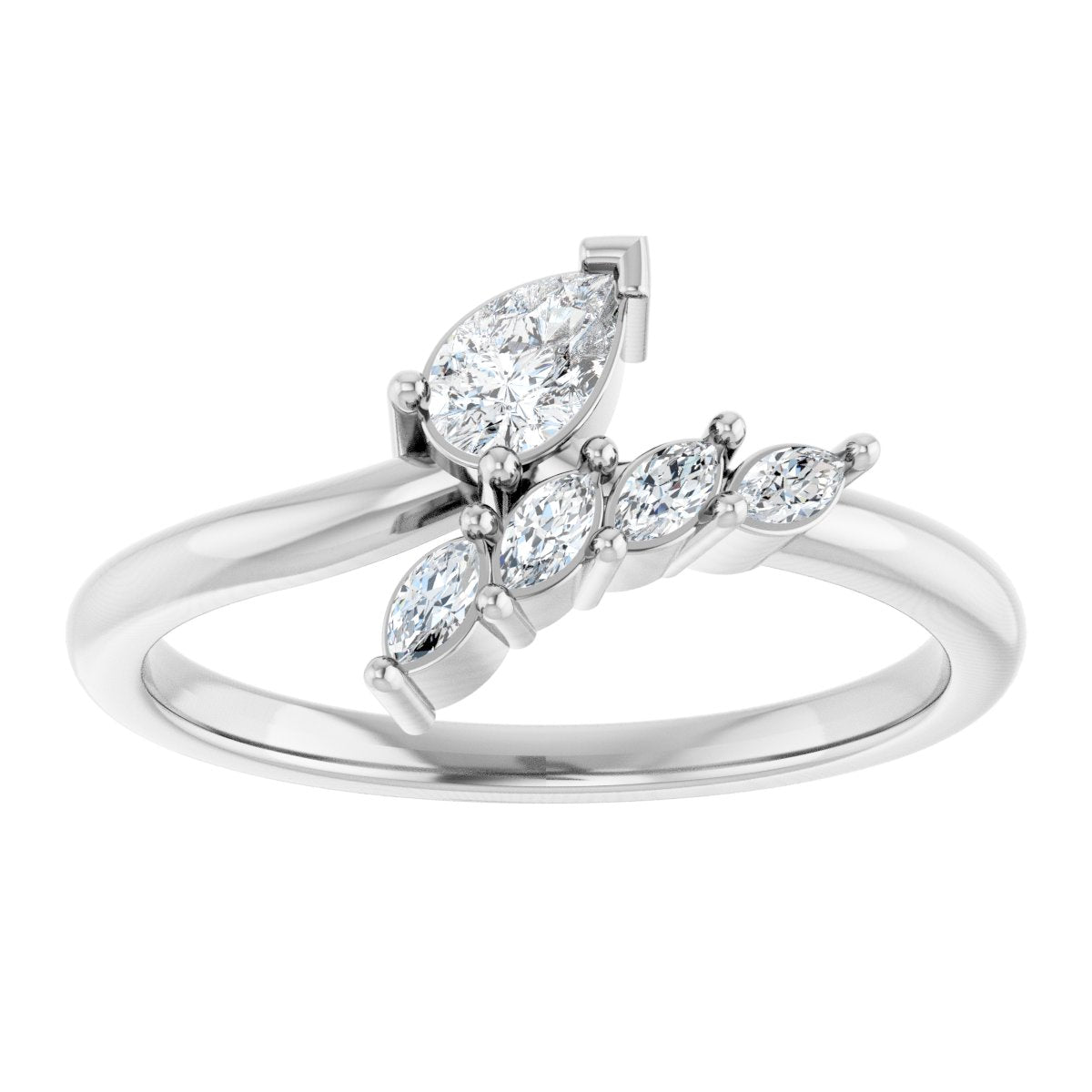 Accented Bypass Ring