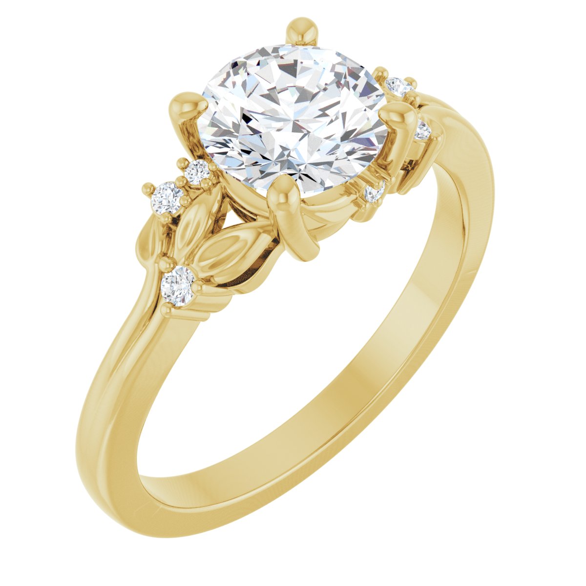 Accented Engagement Ring
