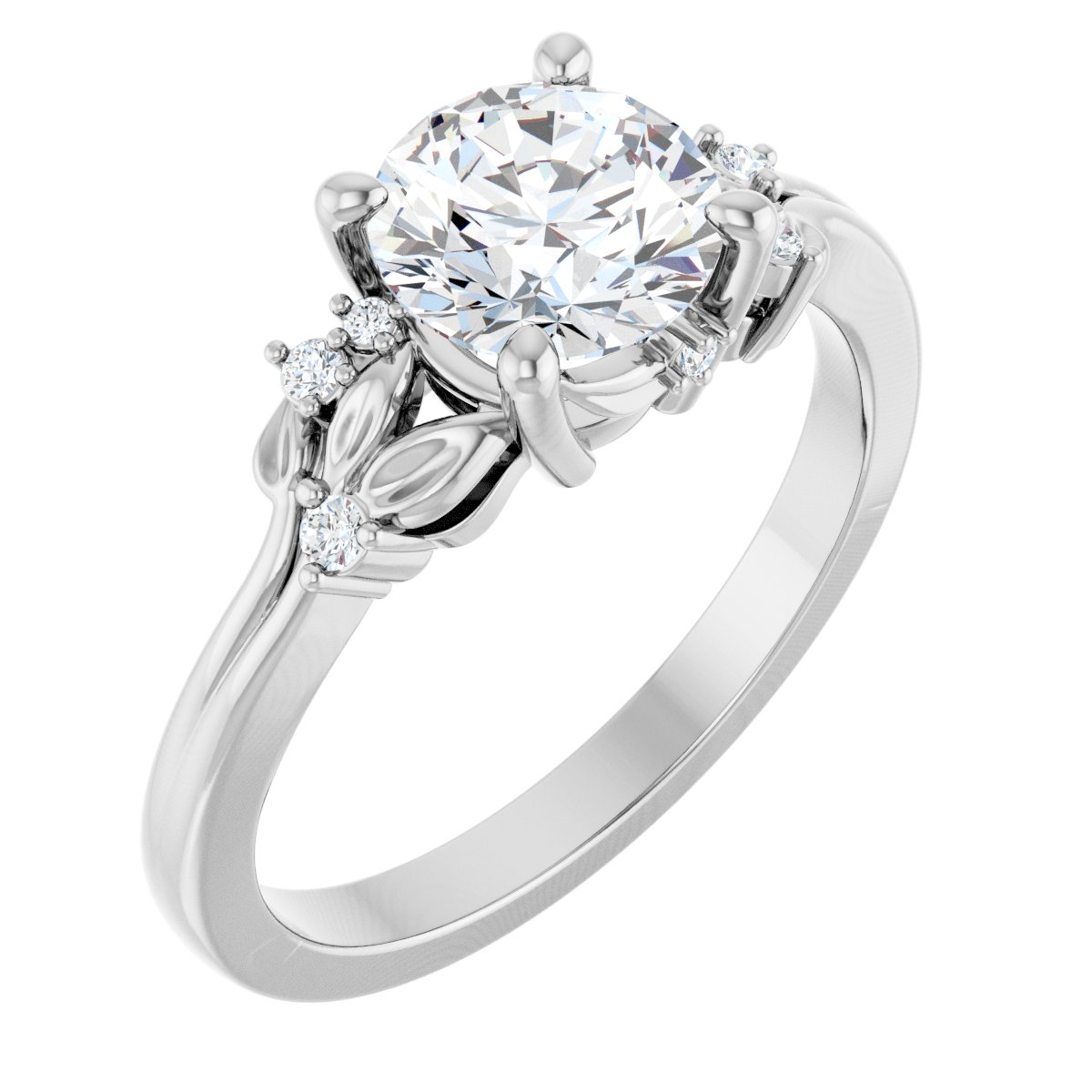 Accented Engagement Ring
