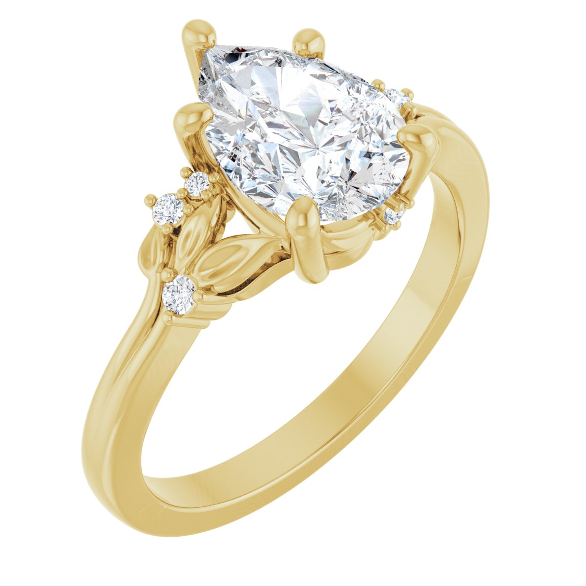 Accented Engagement Ring