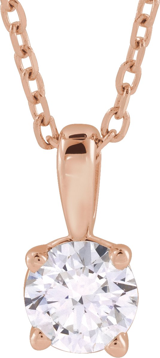 Solitaire Lab-Grown Diamond Pendant