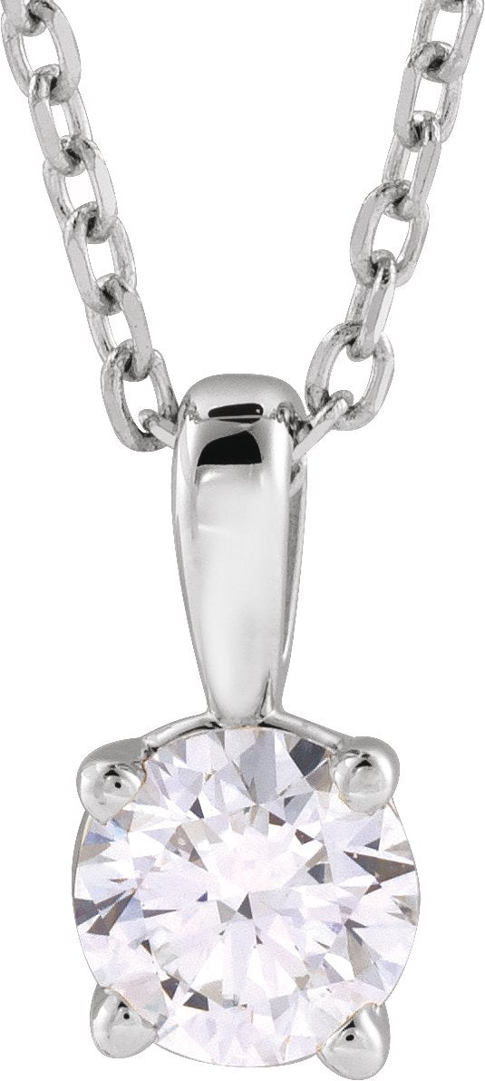Solitaire Lab-Grown Diamond Pendant