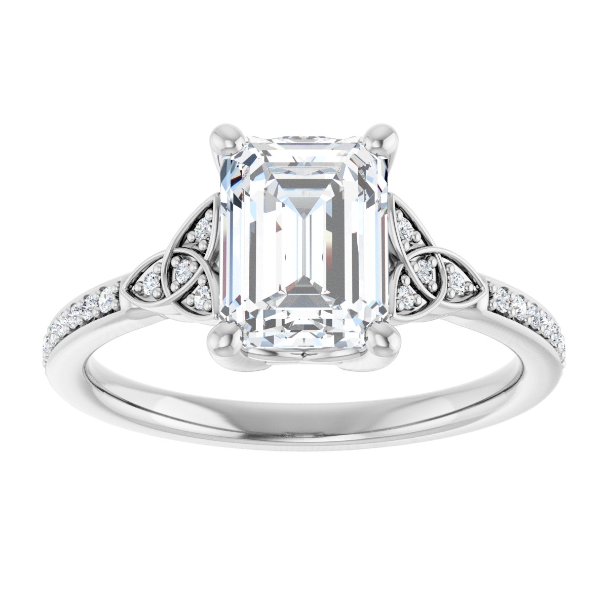 Accented Engagement Ring