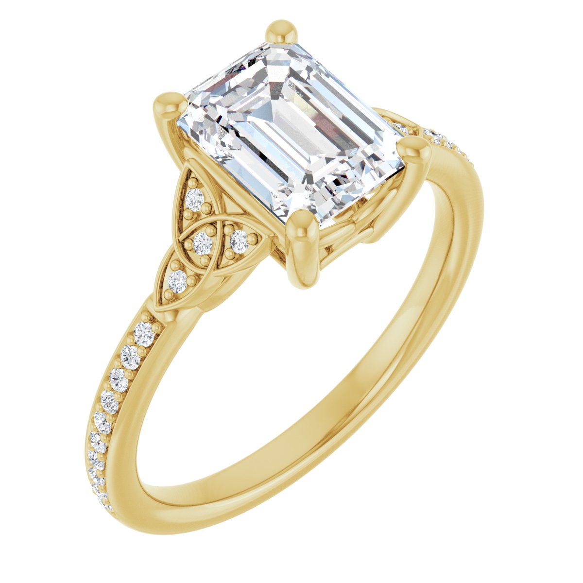 Accented Engagement Ring