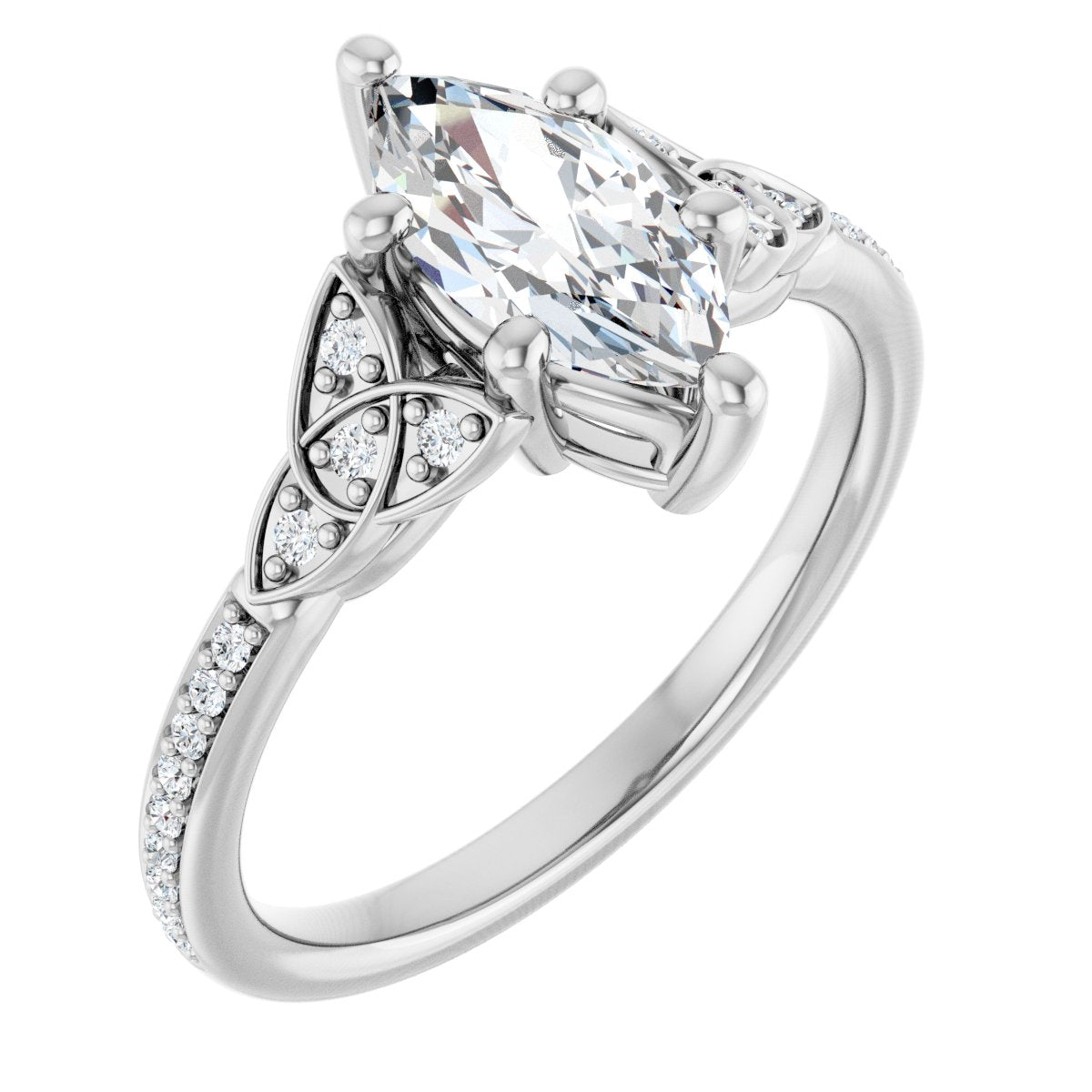 Accented Engagement Ring
