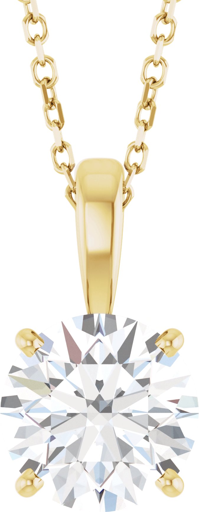 Solitaire Lab-Grown Diamond Pendant