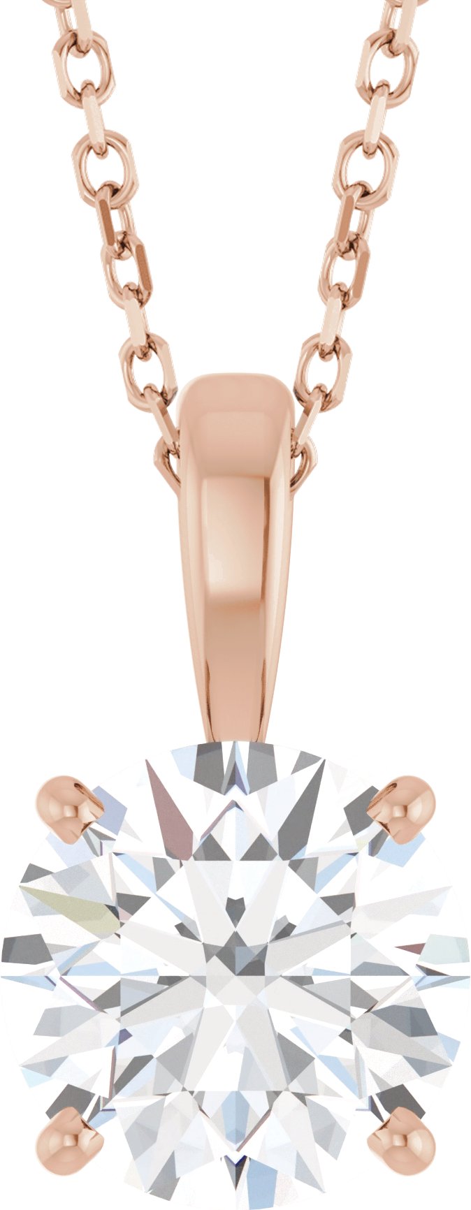 Solitaire Lab-Grown Diamond Pendant