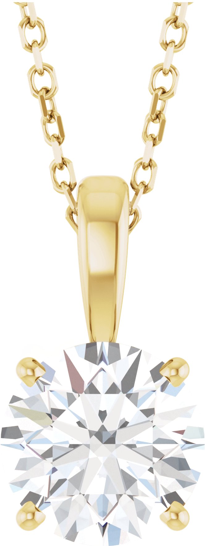 Solitaire Lab-Grown Diamond Pendant