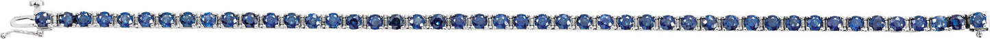 Blue Sapphire Tennis Bracelet