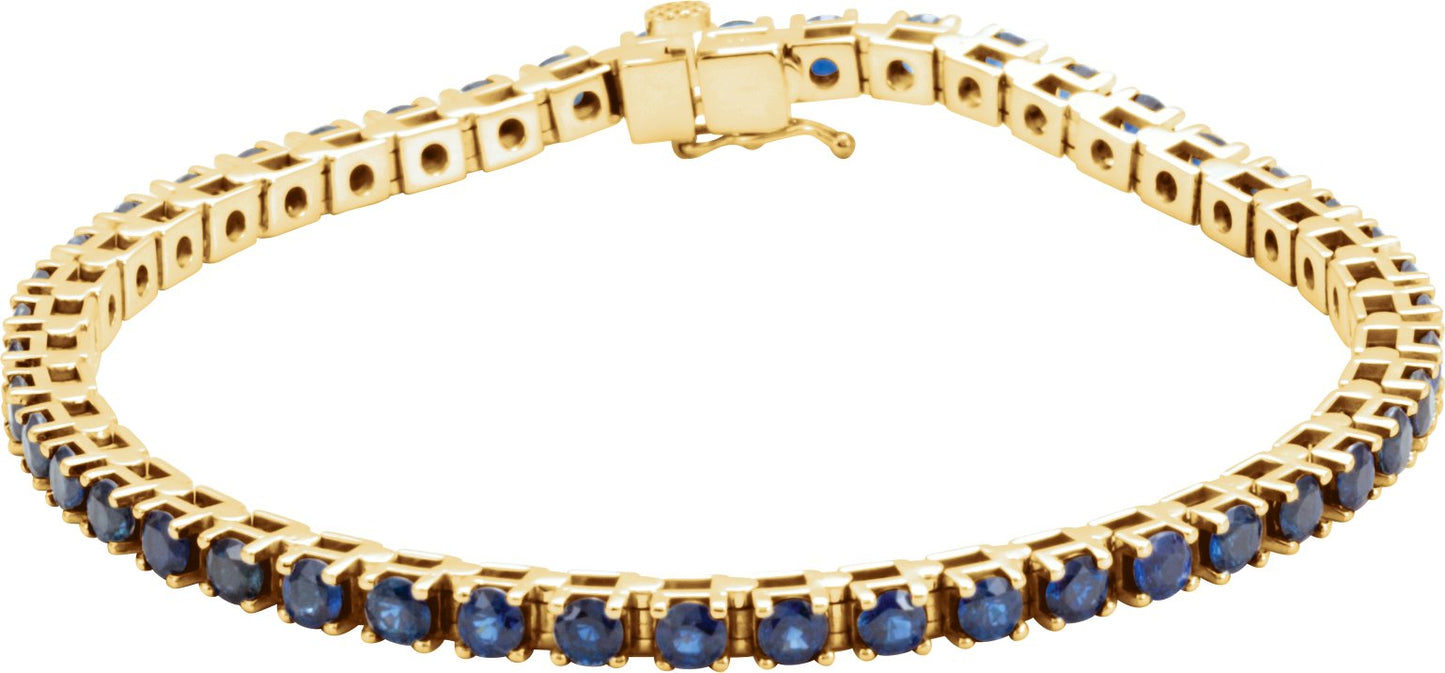 Blue Sapphire Tennis Bracelet