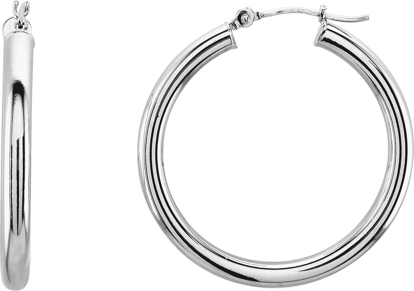 Tube Hoop Earrings