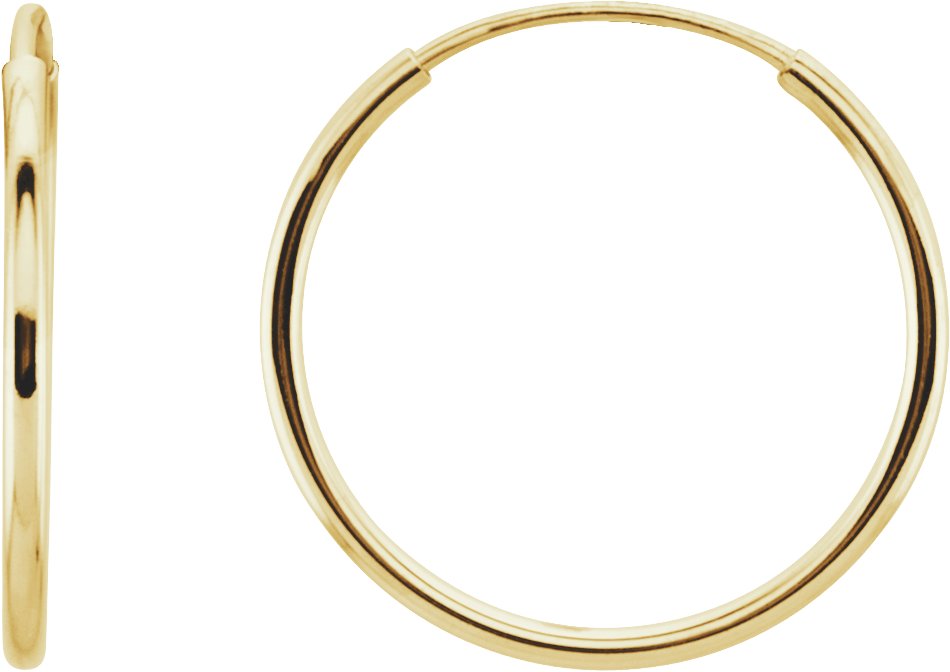 Endless Tube Hoop Earrings
