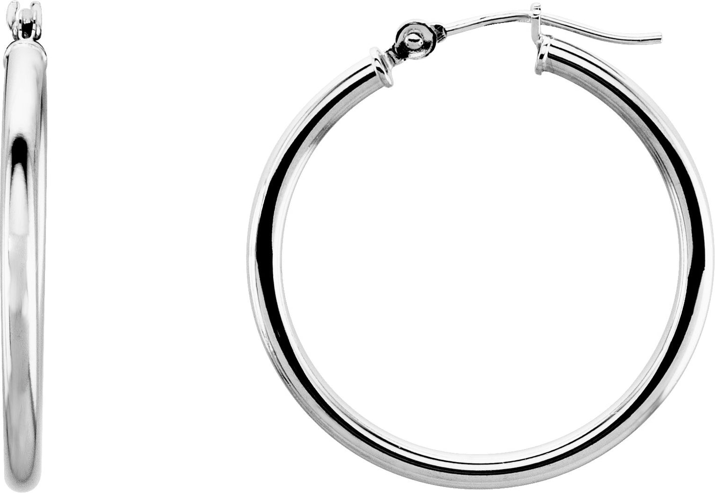 Tube Hoop Earrings