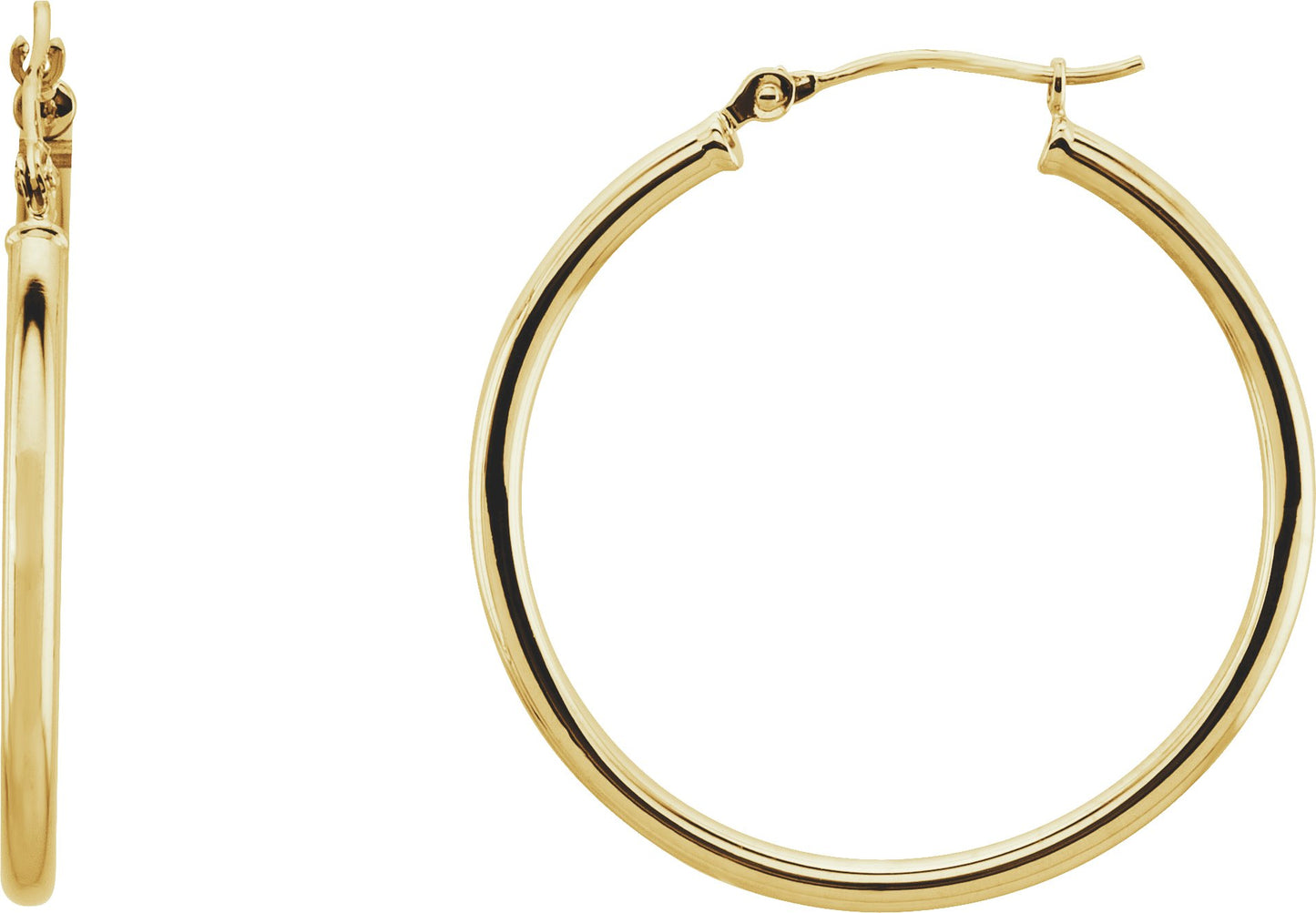 Tube Hoop Earrings