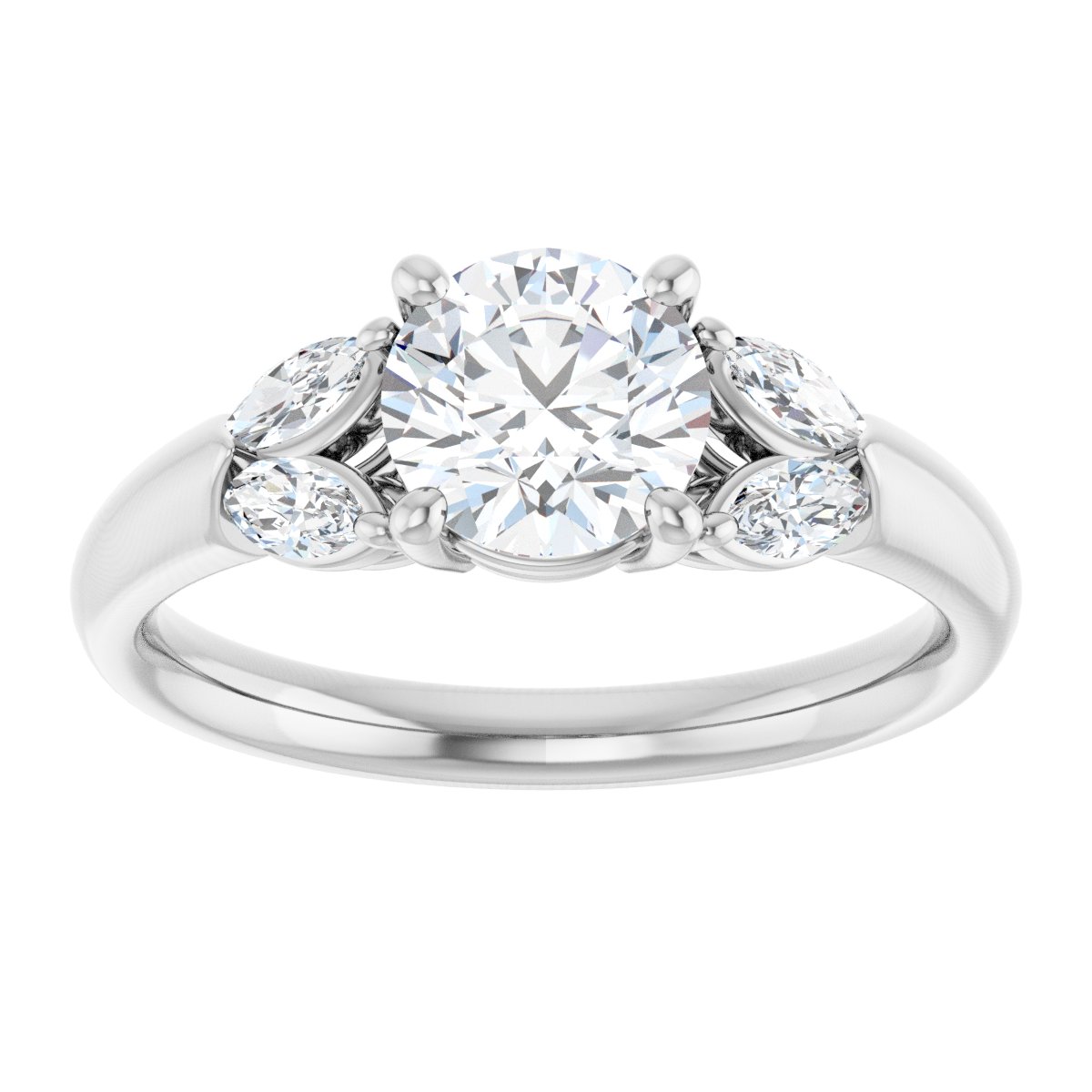 Accented Engagement Ring