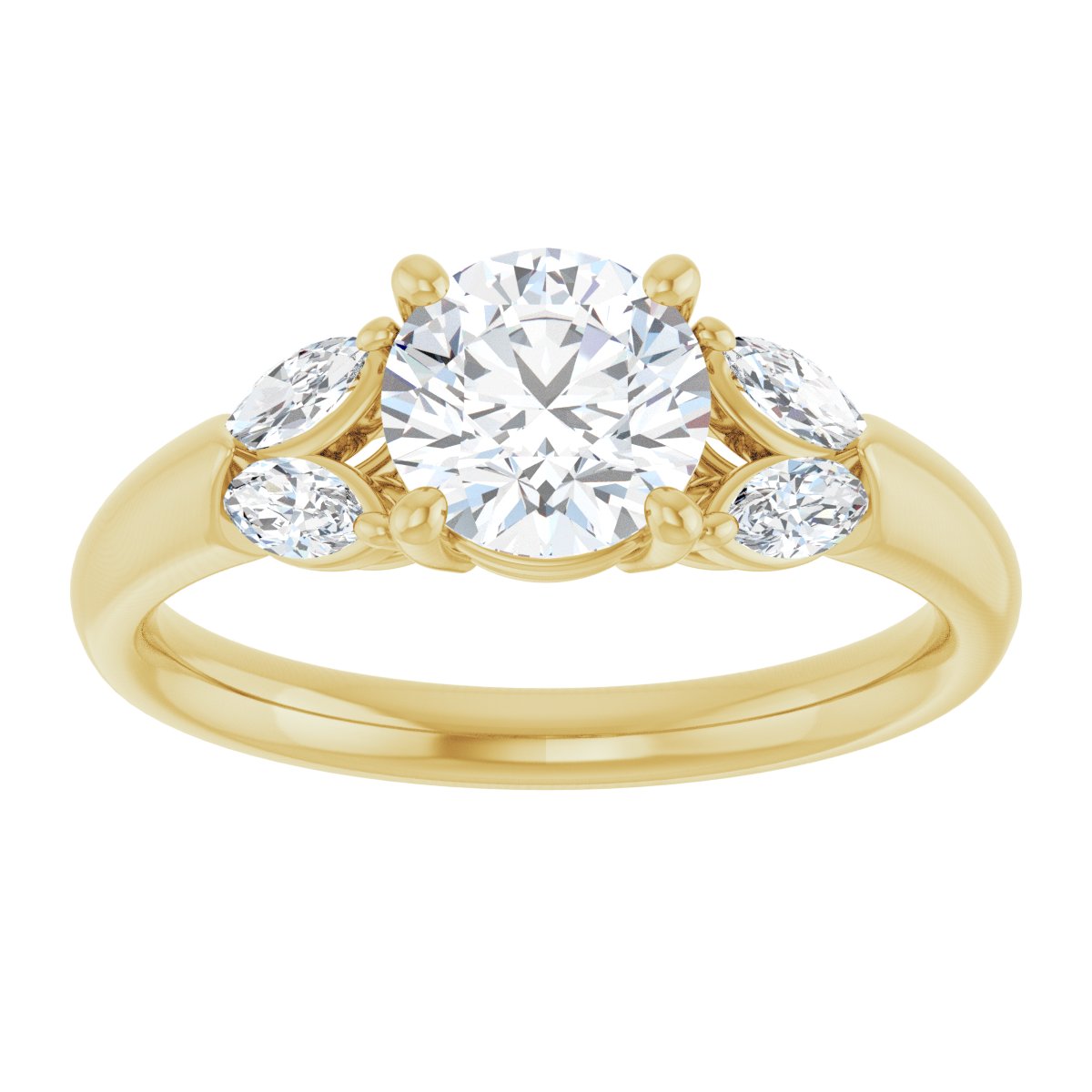 Accented Engagement Ring