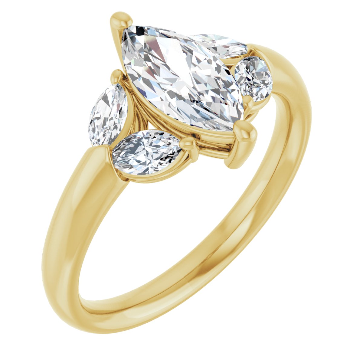 Accented Engagement Ring