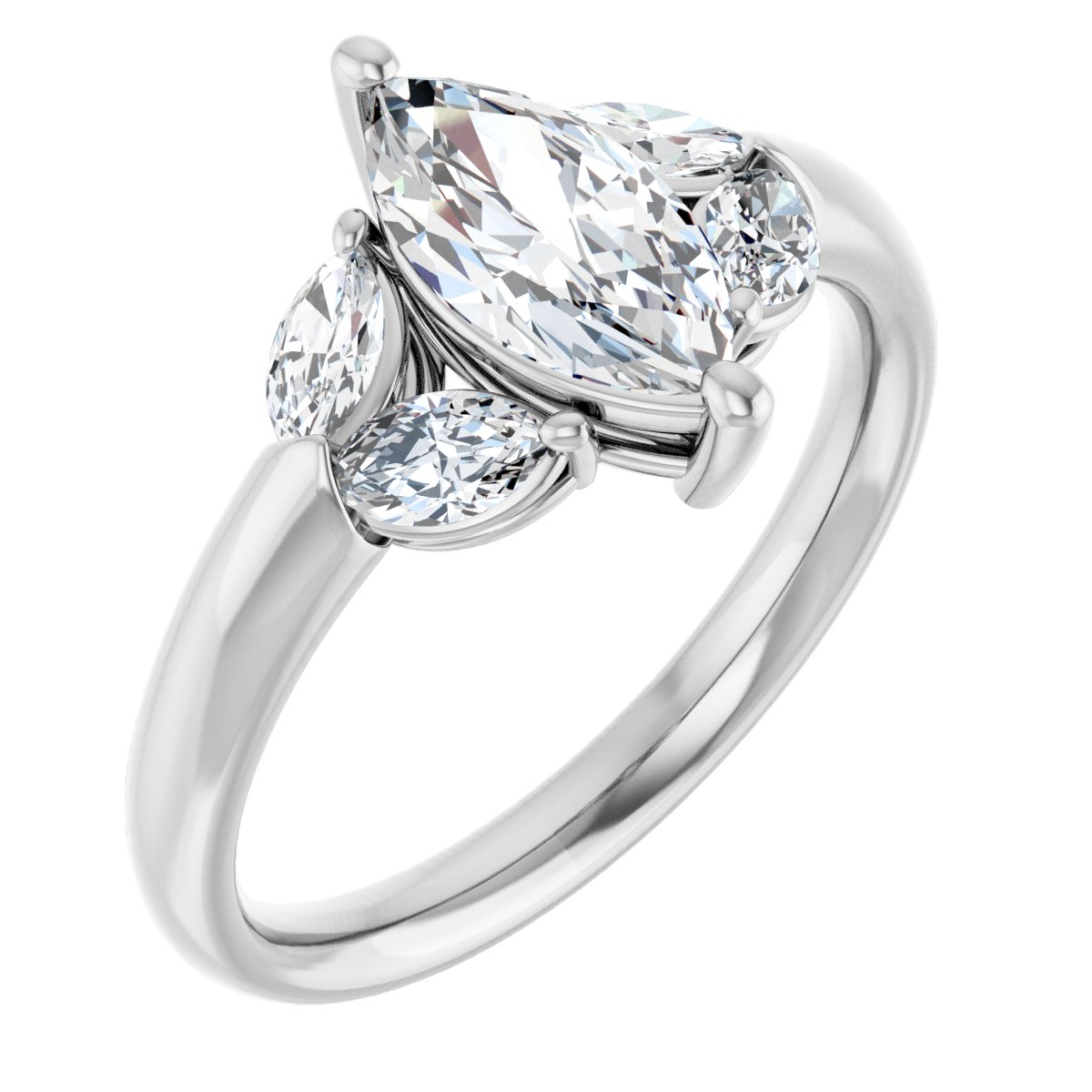 Accented Engagement Ring