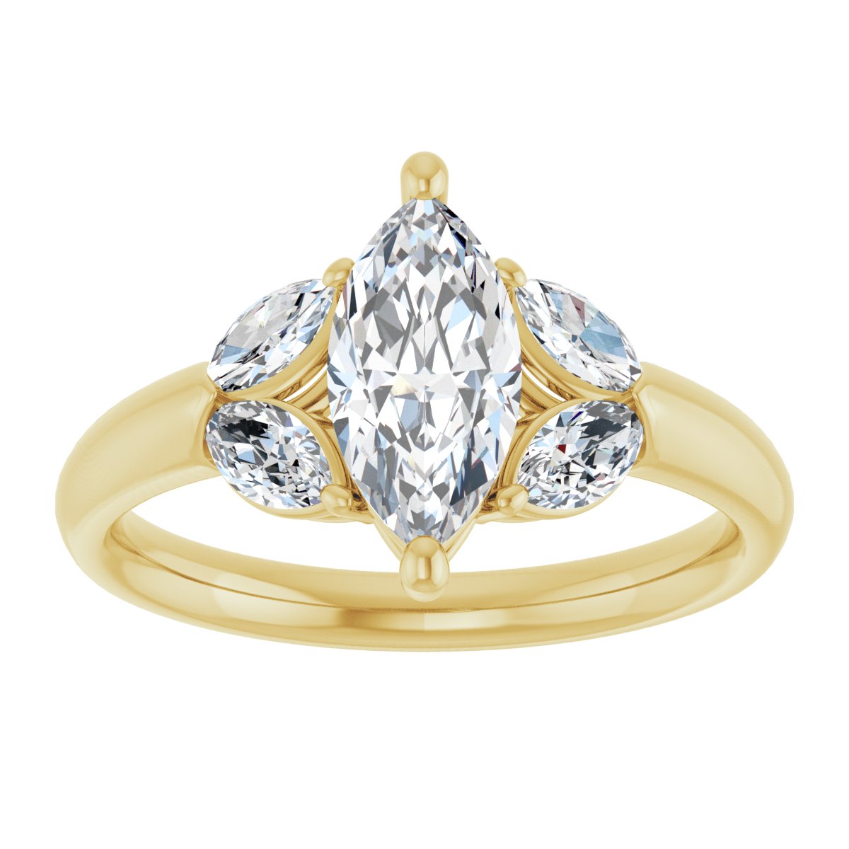 Accented Engagement Ring