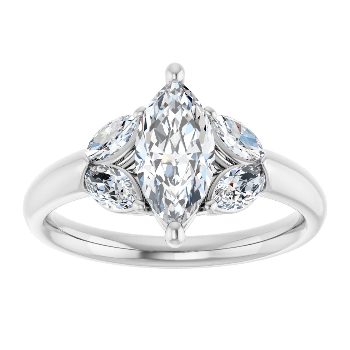 Accented Engagement Ring