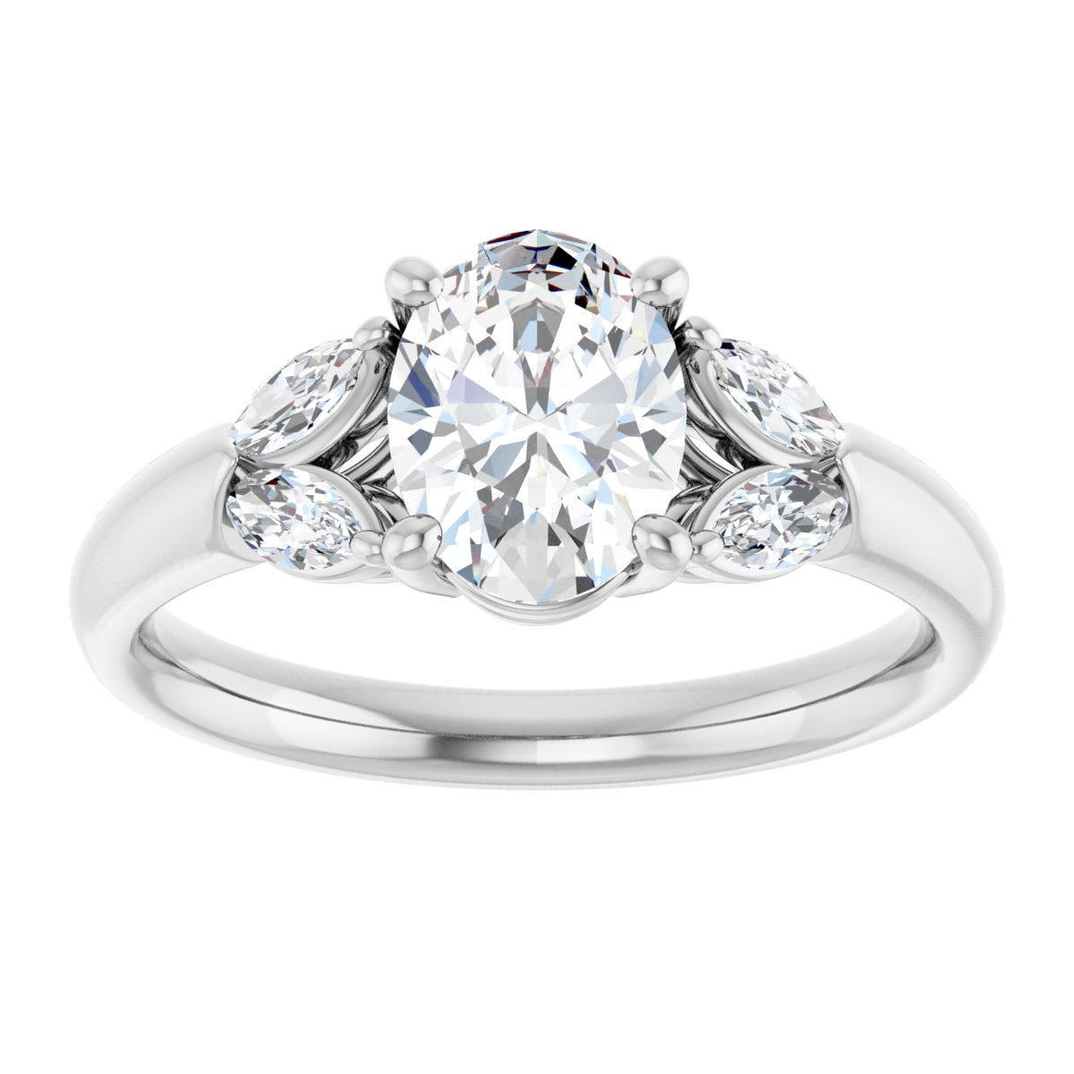 Accented Engagement Ring