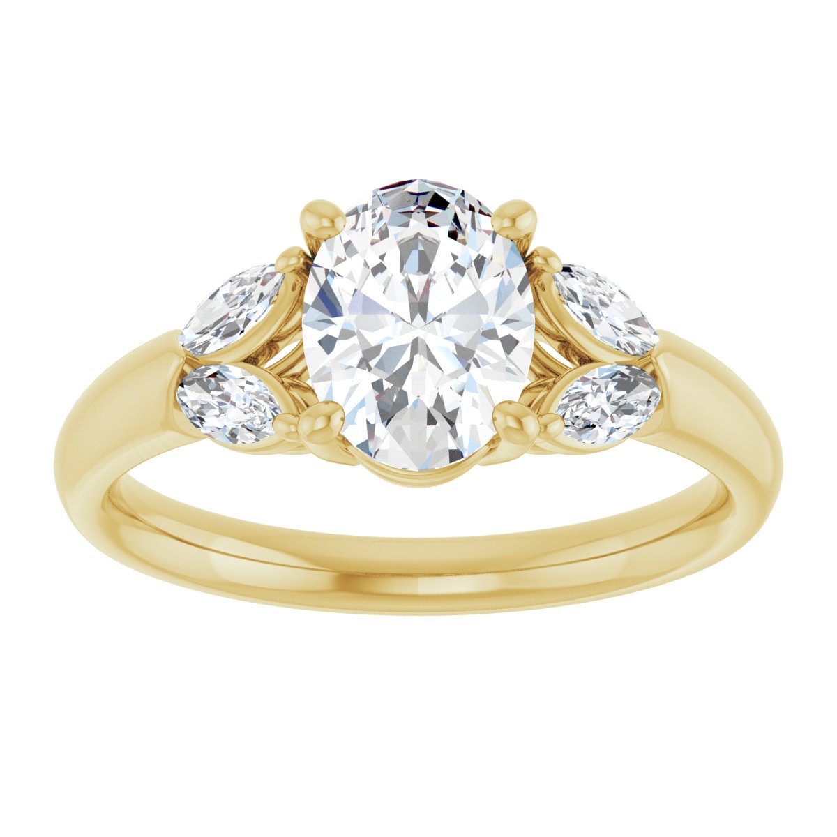 Accented Engagement Ring