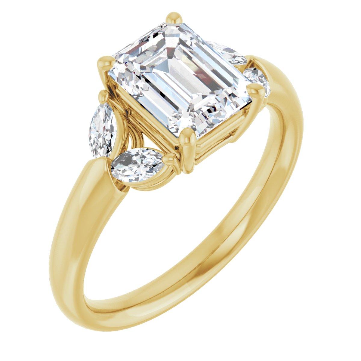 Accented Engagement Ring