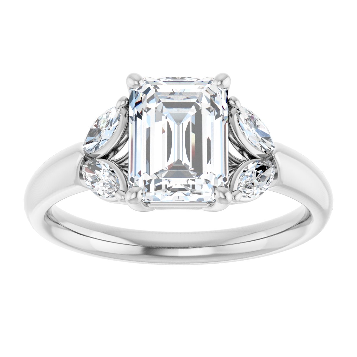 Accented Engagement Ring