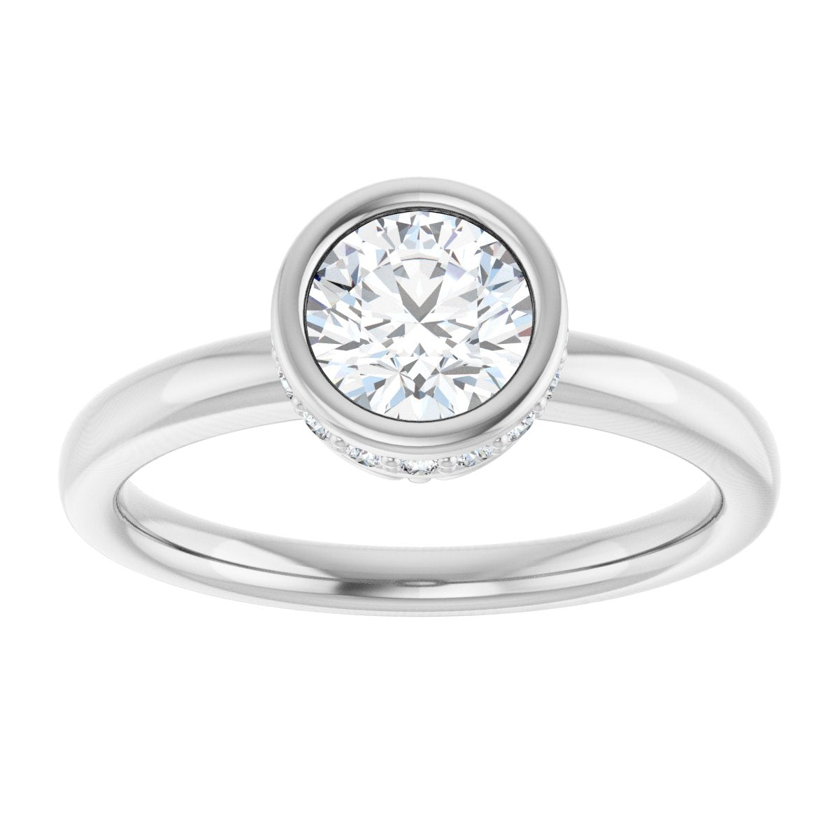 Bezel-Set Engagement Ring