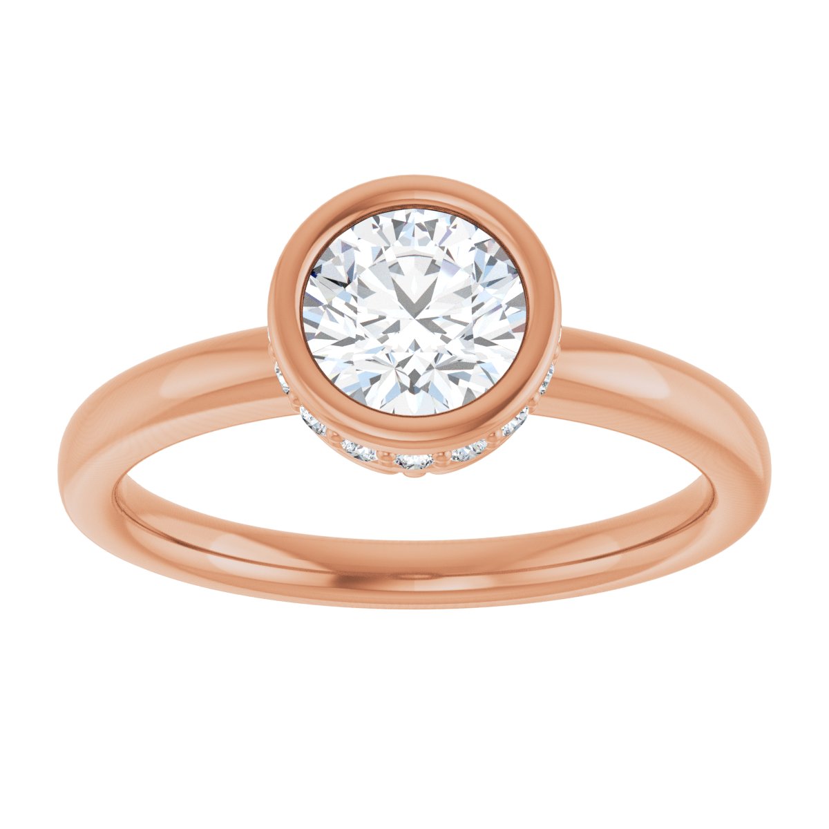 Bezel-Set Engagement Ring
