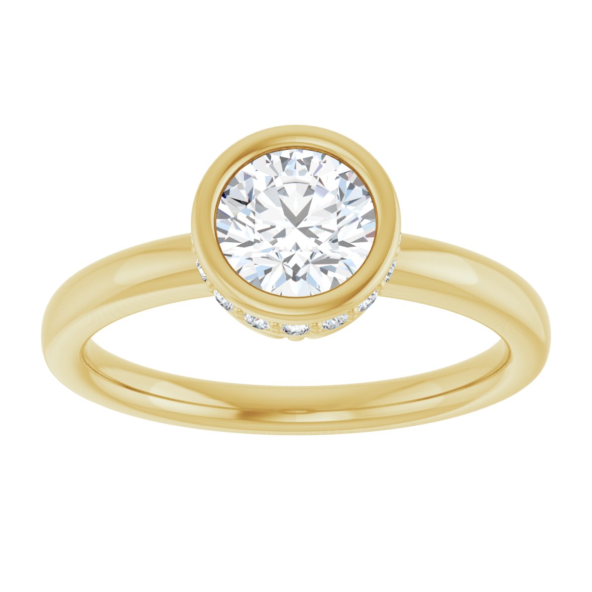 Bezel-Set Engagement Ring