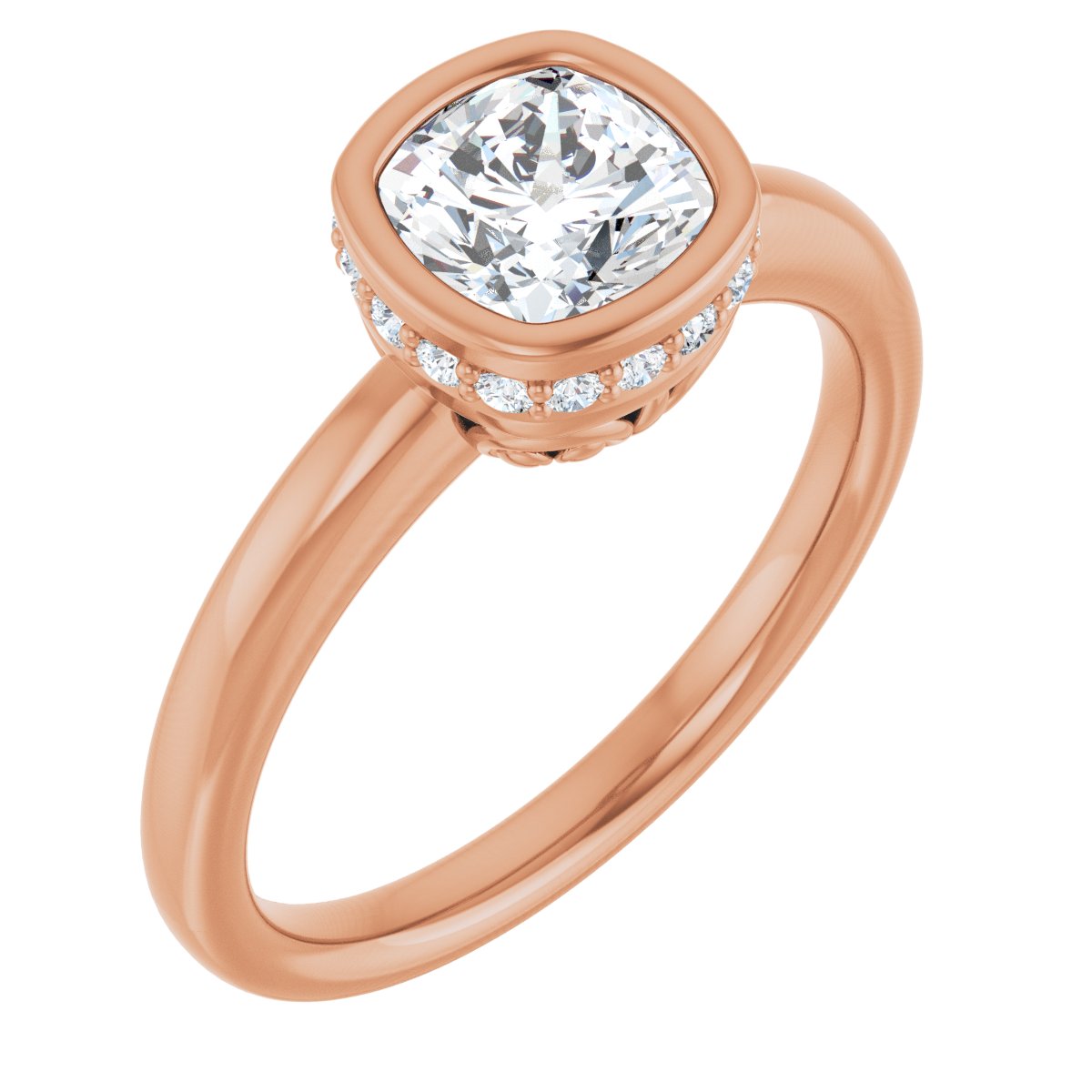 Bezel-Set Engagement Ring