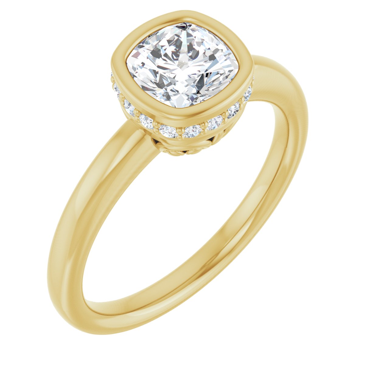 Bezel-Set Engagement Ring