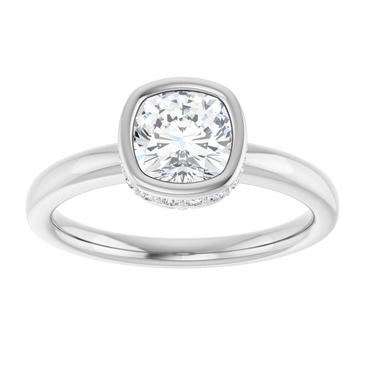 Bezel-Set Engagement Ring