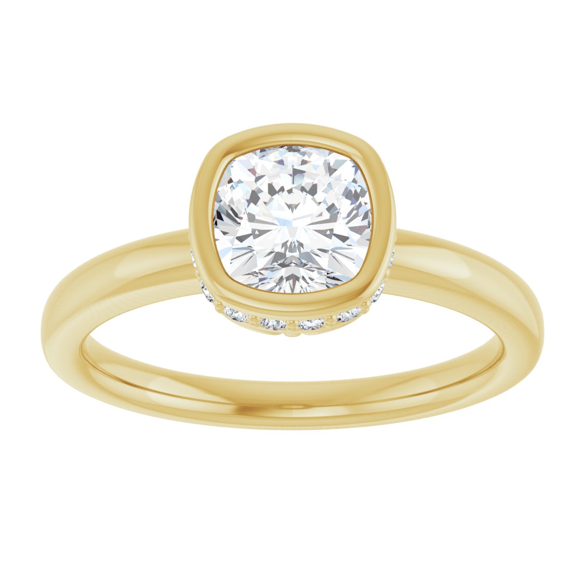Bezel-Set Engagement Ring
