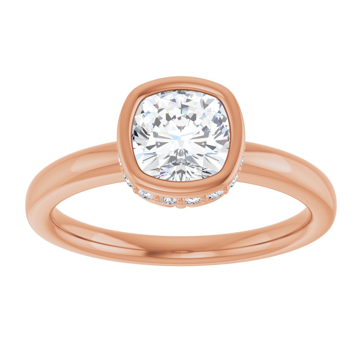 Bezel-Set Engagement Ring
