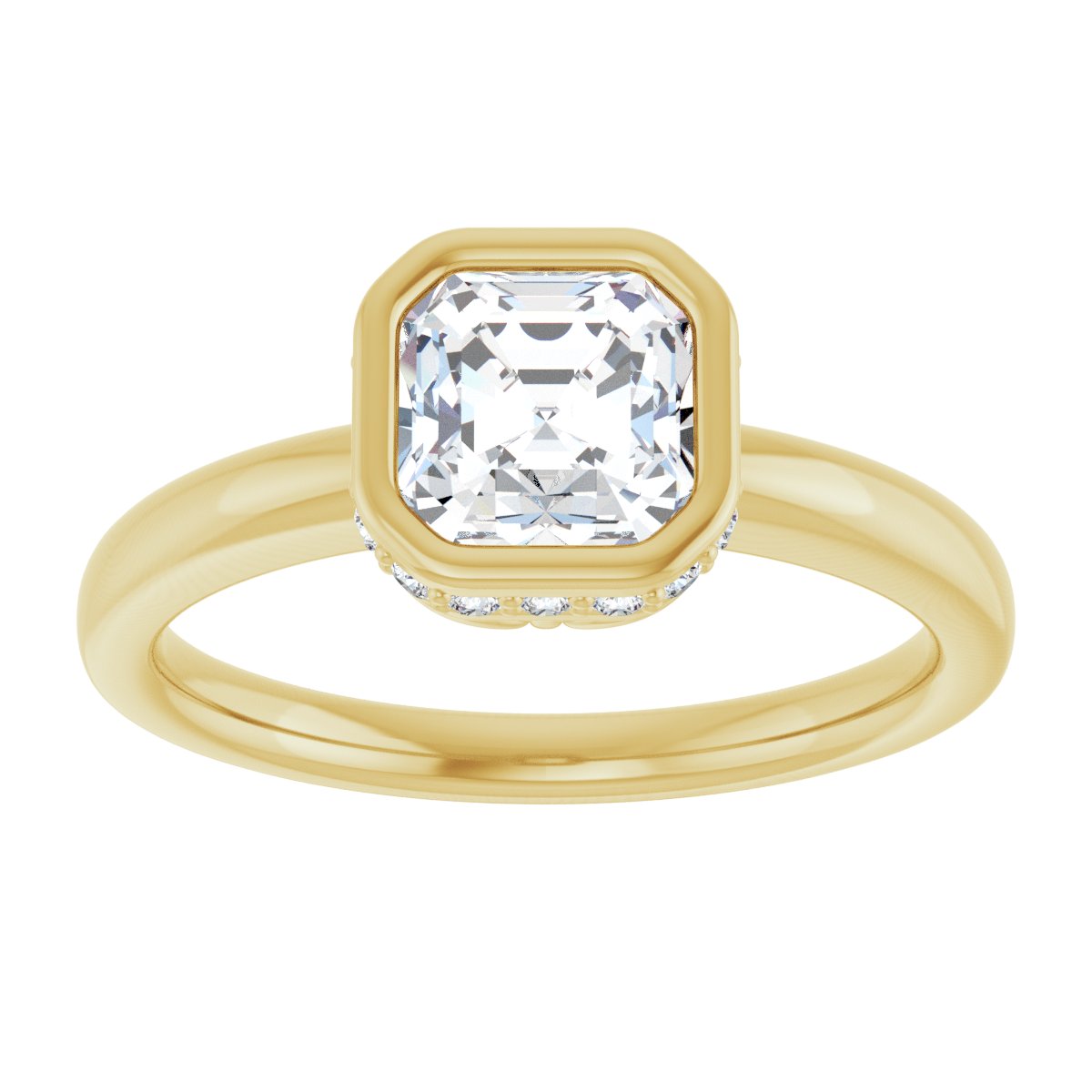 Bezel-Set Engagement Ring