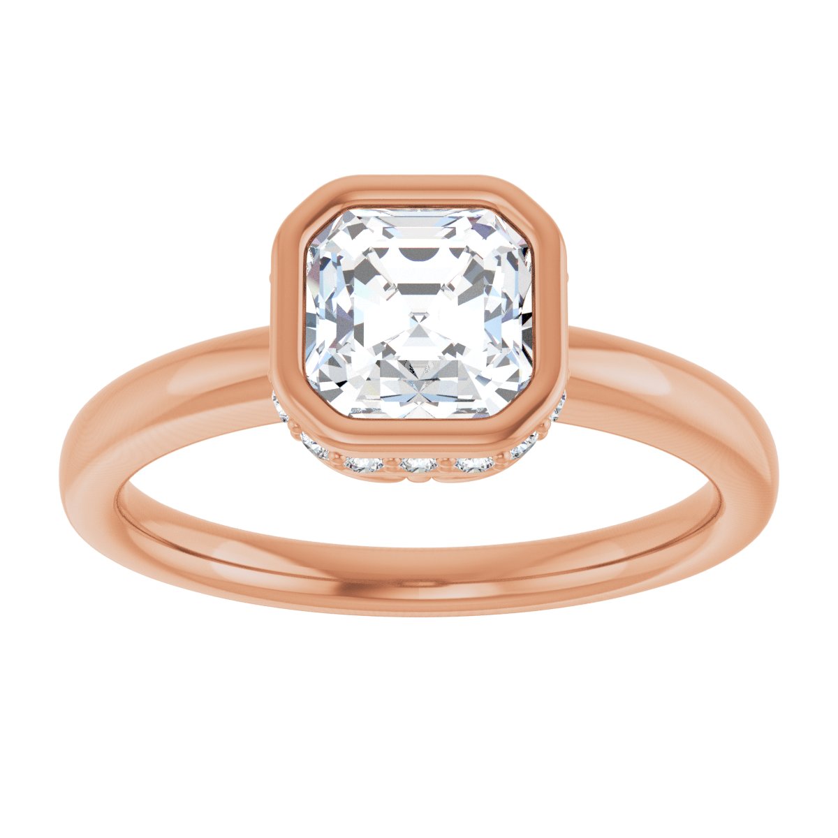 Bezel-Set Engagement Ring