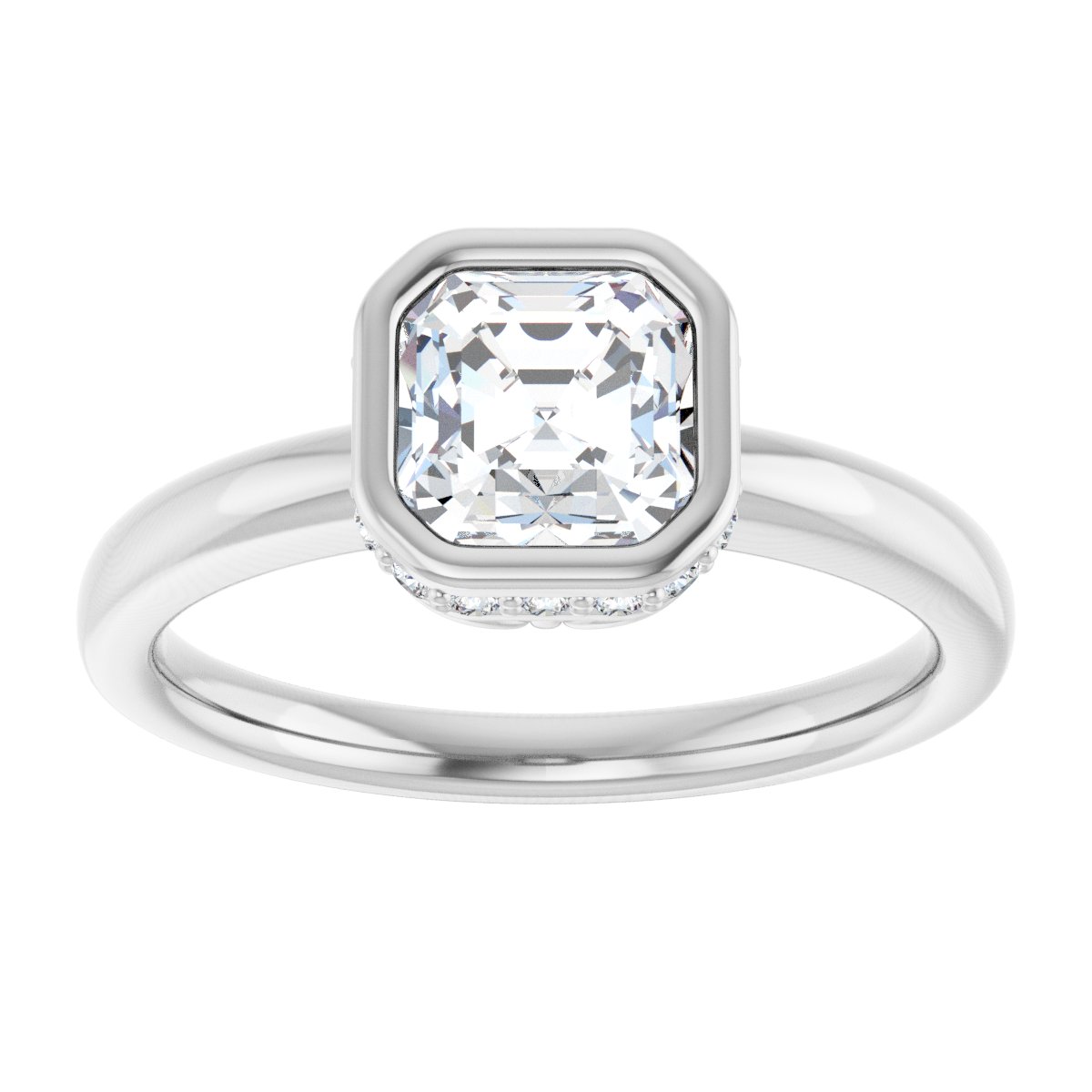 Bezel-Set Engagement Ring