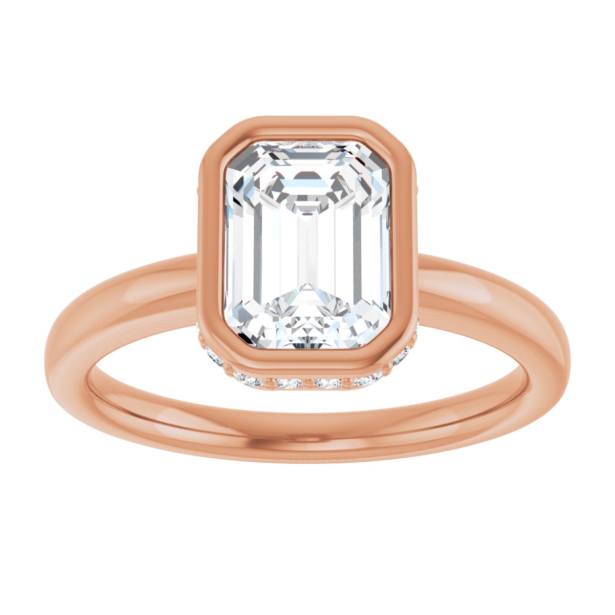 Bezel-Set Engagement Ring