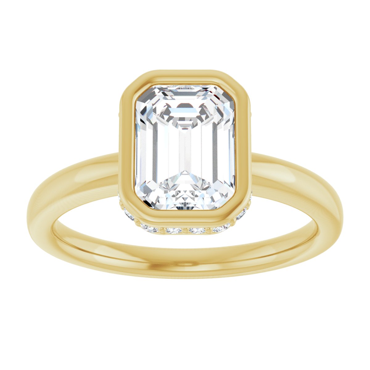 Bezel-Set Engagement Ring