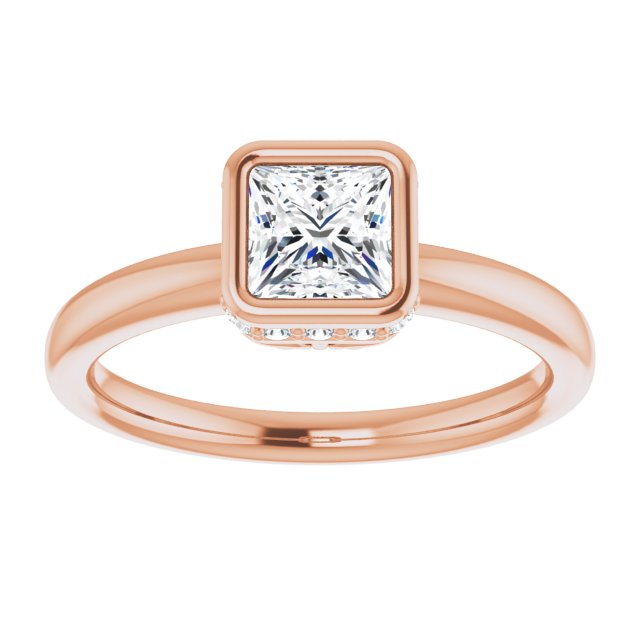 Bezel-Set Engagement Ring