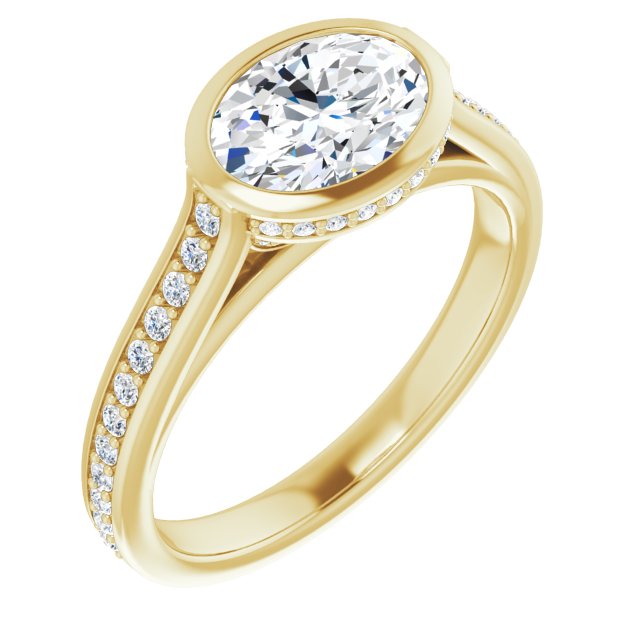 Bezel-Set Engagement Ring