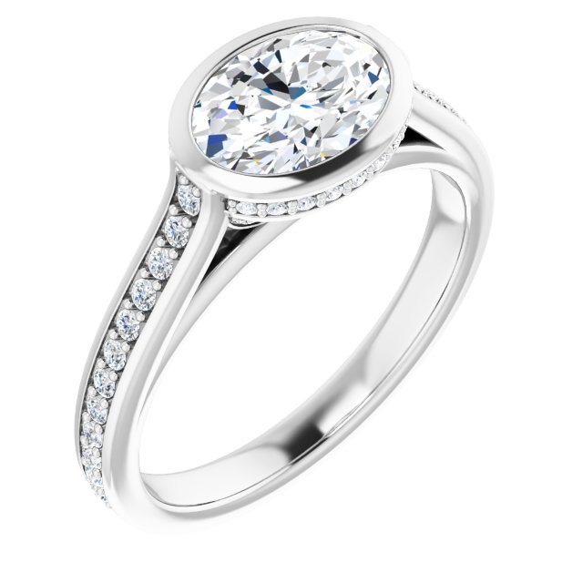 Bezel-Set Engagement Ring