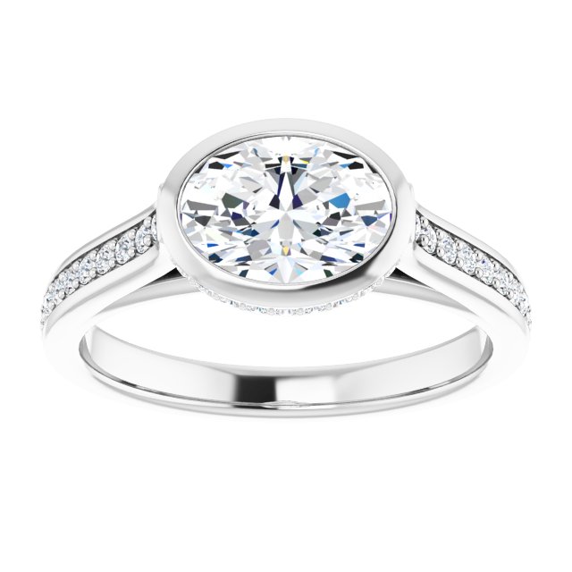 Bezel-Set Engagement Ring